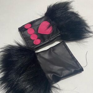 Cat Gloves Faux Fur